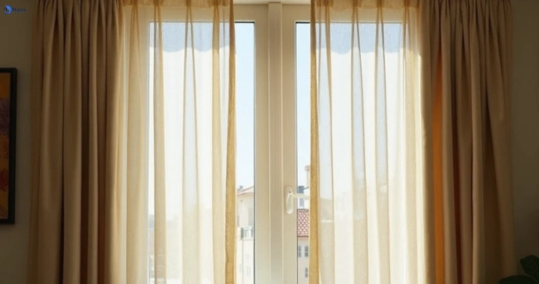 Dusty and dull curtains in vaucluse-nsw before steam cleaning